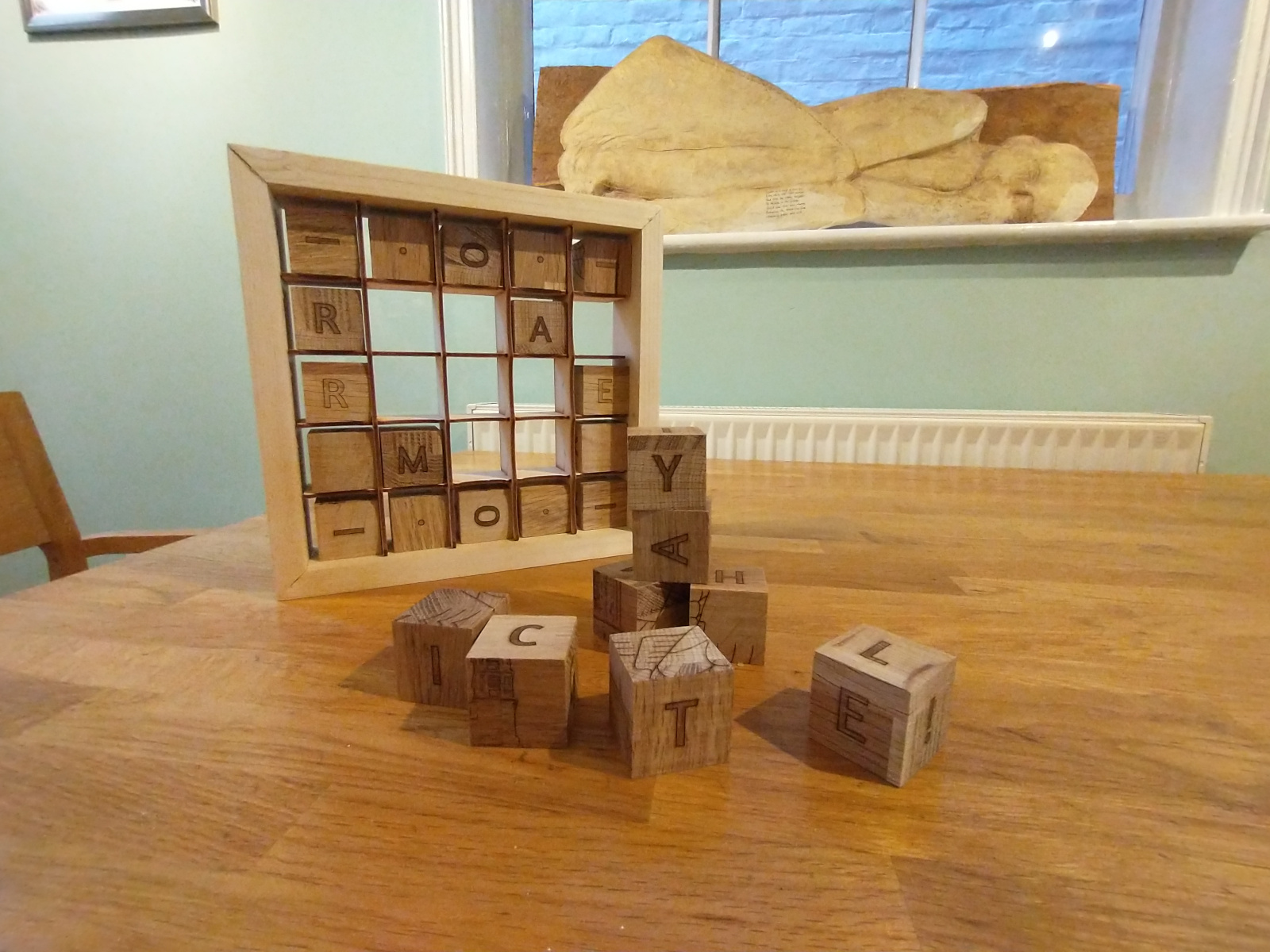Escape room puzzle on the kitchen table, just waiting to be completed…